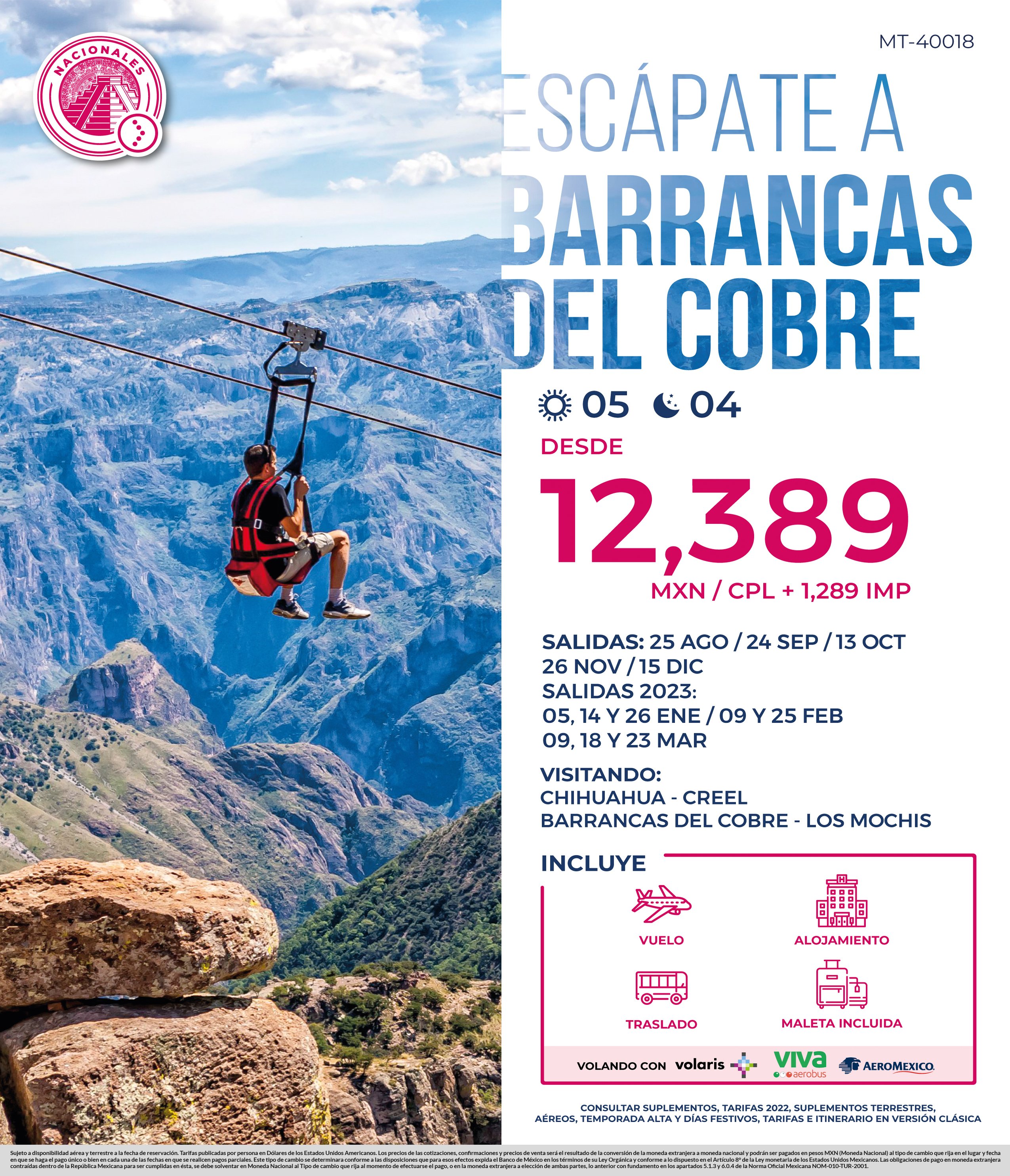 Escapate a barrancas del cobre