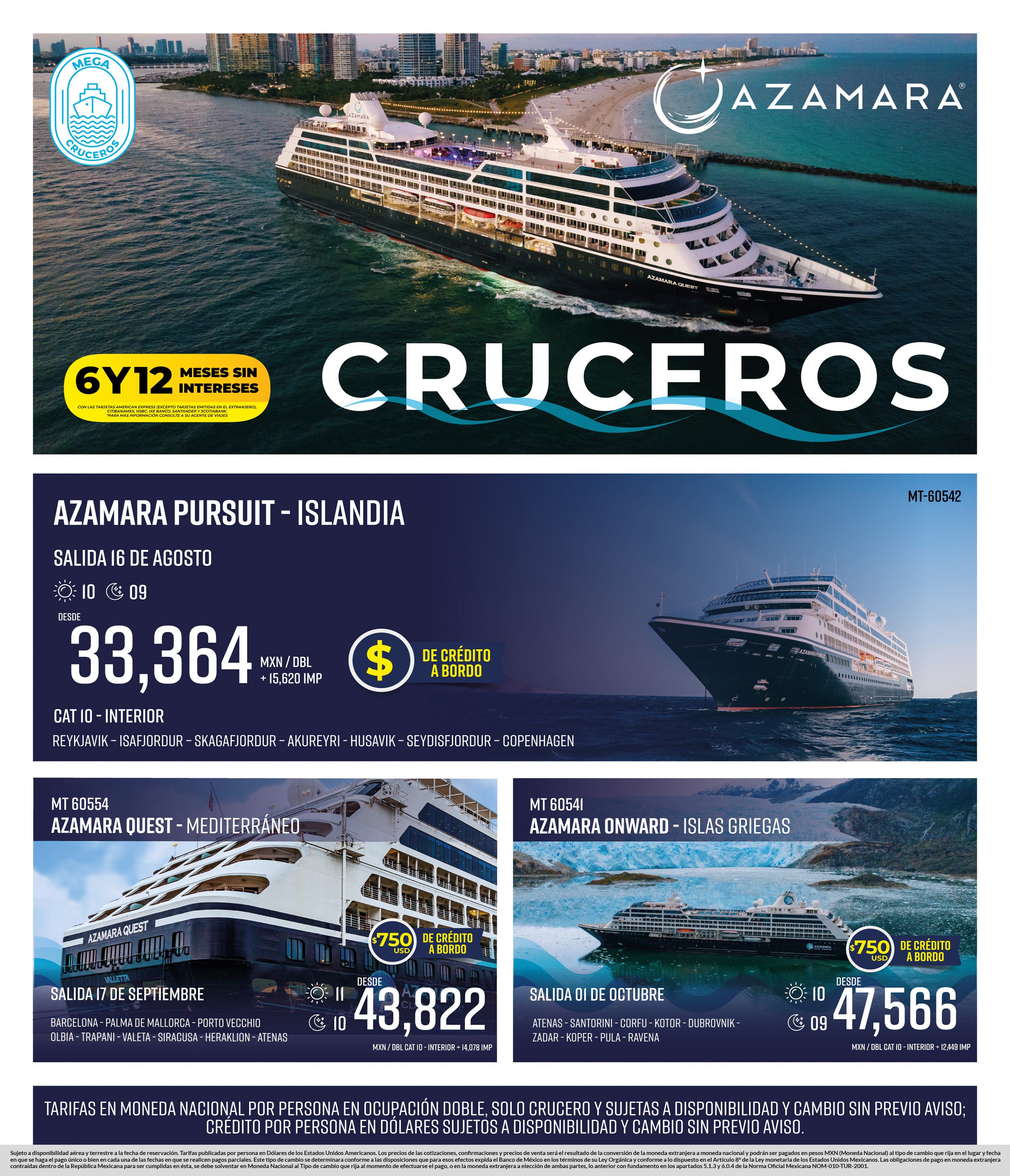 Azamara cruceros